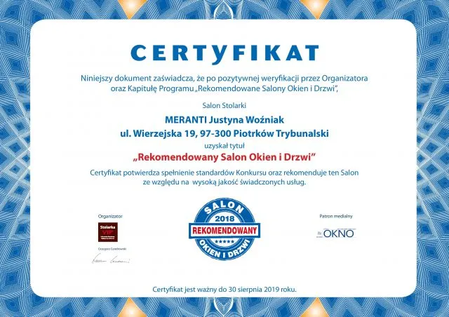 Rekomendowany salon stolarki